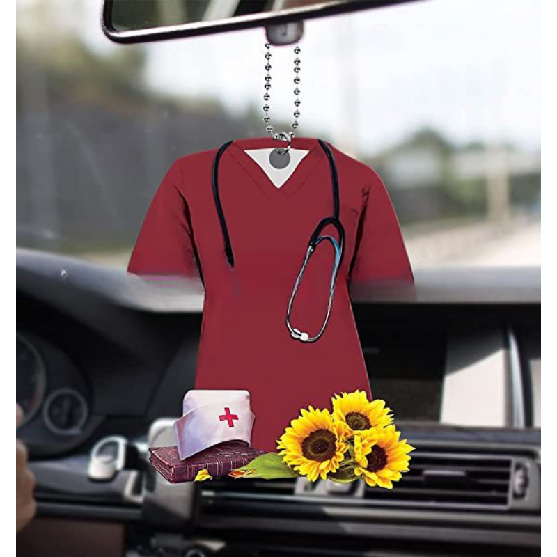 Wholesale Acrylic Nurse Uniform Car Hanging Decoration
